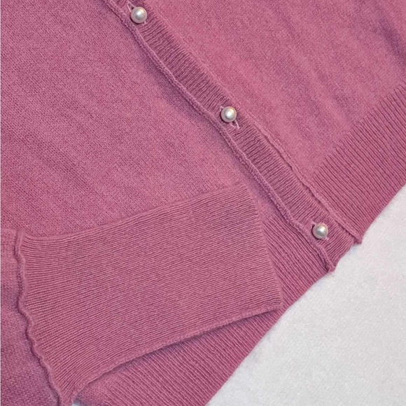 Free People Pearl Button 100% Cashmere Cardigan Sweater - Picture 5 of 9